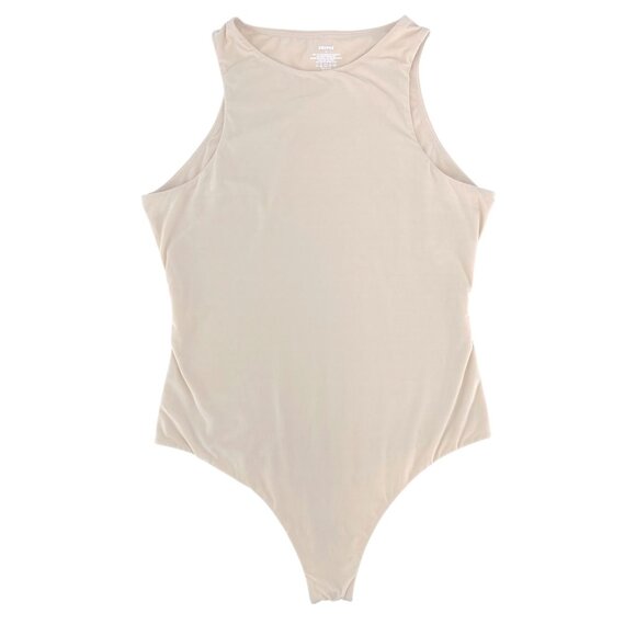Skims Fits Everybody High Neck Bodysuit Sand NWT Size XL - Picture 1 of 7
